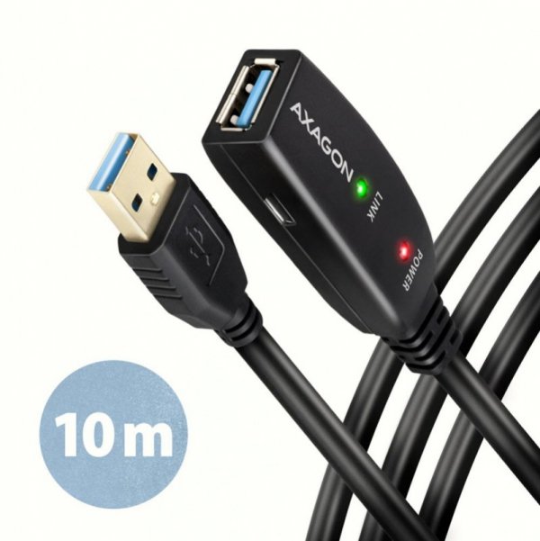 AXAGON ADR-310 USB 3.0 A-M -&gt; A-F aktywny kabel przedłużacz/wzmacniacz 10m