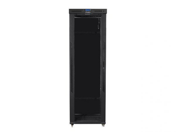 Lanberg Szafa stojąca Rack 19 cali 47U 800x1200mm, drzwi szklane LCD (FLAT PACK) czarna