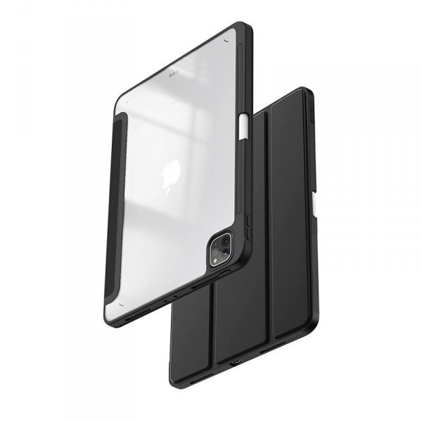 CRONG Etui PrimeFolio do iPad Air 11 (2026-2024) iPad Air 10.9 (5-4 gen.) iPad Pro 11 (2022-2021) czarne/przezroczyste