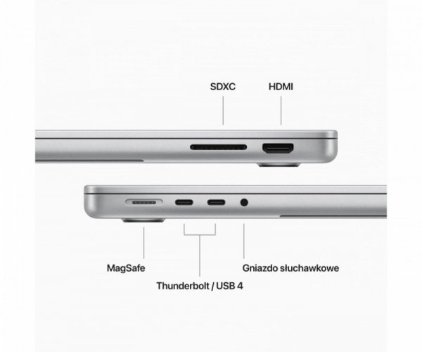 Apple MacBook Pro 14,2 cali: M3 8/10, 8GB, 512GB - Gwiezdna szarość