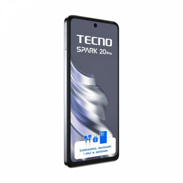 TECNO Smartfon SPARK 20 PRO KJ6 256+12 Moonlit Black