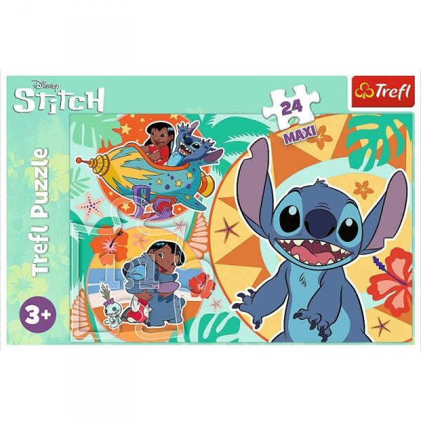 Trefl Puzzle 24 elementy Maxi Wesoły dzień Lilo i Stitch