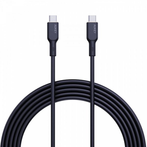 AUKEY CB-SCC241 kabel USB-C - USB-C 1m 240W PD 5A 20V silikonowy czarny