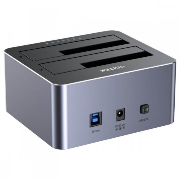 Unitek Stacja klonująca dyski 2,5/3,5 USB 5 Gbps; Y-3026GY01-EU