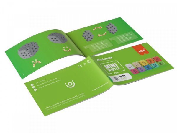 Marioinex Klocki Mini Waffle Edu - Kostki matematyczne 60 elementów
