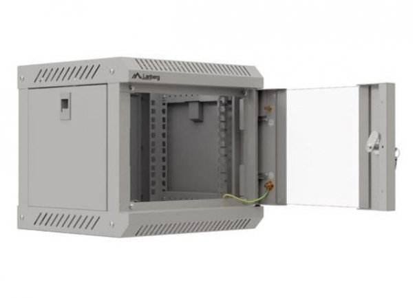 Lanberg Szafa instalacyjna rack wisząca 10 cali 4U 300x300 szara