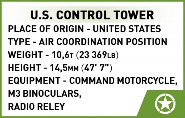 Cobi Klocki Klocki U.S. Control Tower 664 klocki
