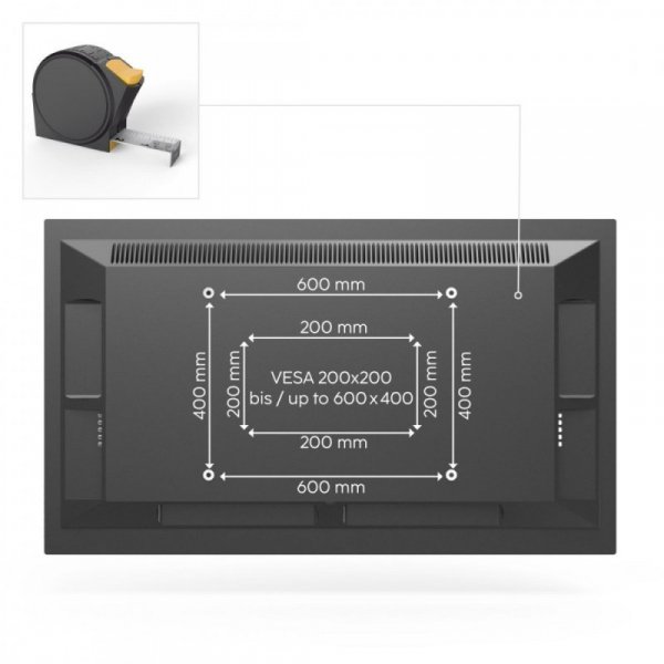 Hama Uchwyt LCD/LED 600x400 fullmotion 90&#039;