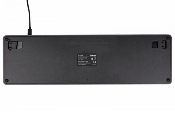 Hama Klawiatura CK-400 przewodowa Czarno-szara
