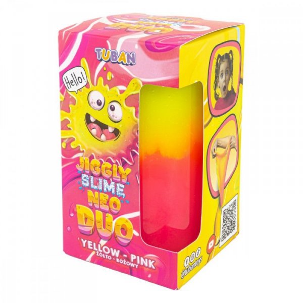 TUBAN Slime Jiggly Neo Duo żółto-różowy 430g