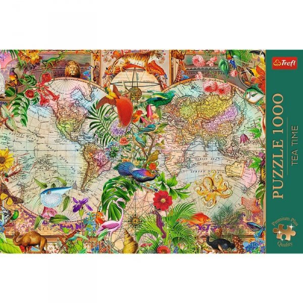 Trefl Puzzle 1000 elementów Antyczna mapa świata