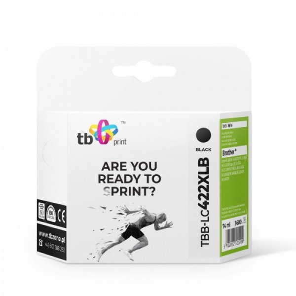 TB Print Tusz do Brother MFC-J5340DW TBB-LC422XLB 100% nowy czarny