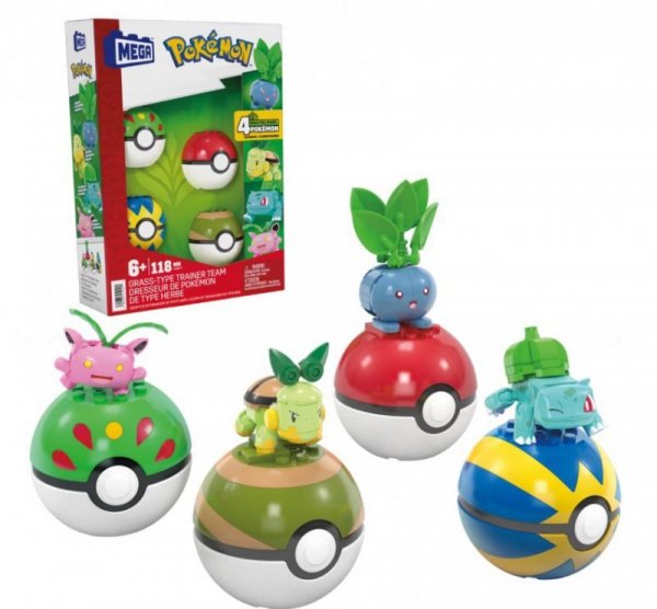 Mega Bloks Klocki Pokemon Drużyna Trawiastego