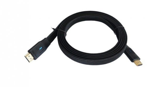 TB Kabel HDMI v 2.1 płaski 3m czarny