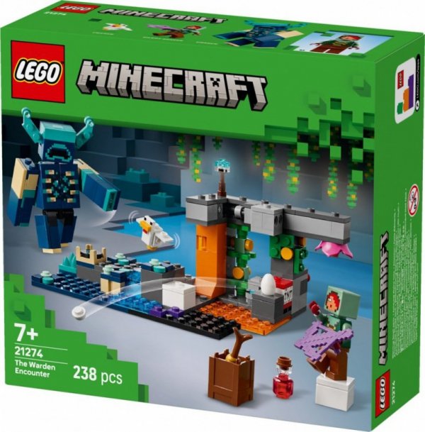 LEGO Klocki Minecraft 21274 Spotkanie ze strażnikiem