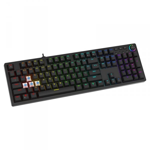 Savio Klawiatura mechaniczna STYX Outemu Blue Hot Swap RGB