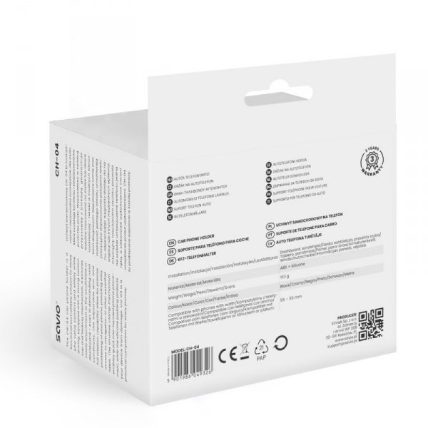 Savio Uchwyt samochodowy na telefon SAVIO CH-04