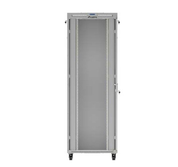 Lanberg Szafa instalacyjna rack stojąca 47U 800x1000 szara  drzwi        przeszkolne  LCD ( flat pack) V2