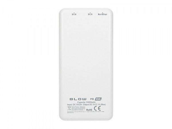 BLOW Power Bank PB10A 10000mAh Biały