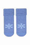 Steven 156 004 modré sněhová vločka Dětské ponožky