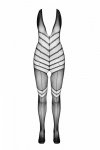 Passion BS100 bílý Bodystocking