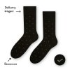 Steven 056 226 vzor černé Pánské oblekové ponožky