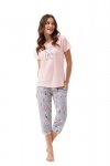 Luna 641 růžové Dámské pyžamo