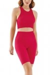 Gabriella Seamless halter rib 1203 raspberry Sportovní top