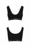 PS004 TOP black biustonosz bawełniany