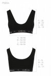 PS004 TOP black biustonosz bawełniany
