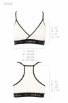 PS008 TOP white sportowy bawełniany biustonosz