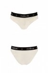 PS001 PANTIES ecru figi bawełniane z koronką