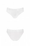 PS001 PANTIES white figi bawełniane z koronką