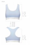 PS012 PANTIES grey stringi bawełniane