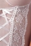 MARCELLE CORSET Biały gorset koronkowy