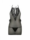 ERZA CHEMISE Czarna koszulka