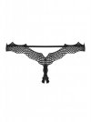 Bielizna-Bravelle stringi otwarte czarne  S/M