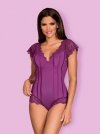 Bielizna-Moketta body fioletowe  S/M