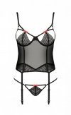 PERDITA CORSET Czarny gorset