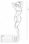 BS099 Bodystocking Biały