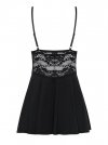 Obsessive 810-BAB-1 black babydoll Koszulka