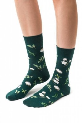 Steven 017-005 zelené Dámské ponožky