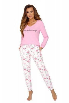 Donna Flamingo růžové dlouhé kalhoty Dámské pyžamo