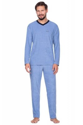 Regina 592 světle modré plus Pánské pyžamo
