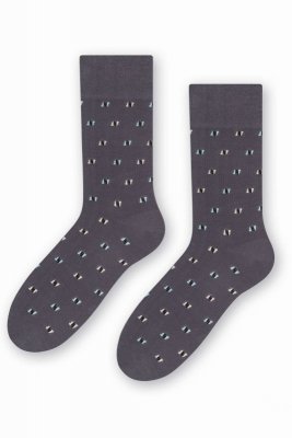 Steven 056 153 vzor grafitové Pánské ponožky