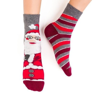 Steven art.014 vánoční asymetrické Dětské ponožky