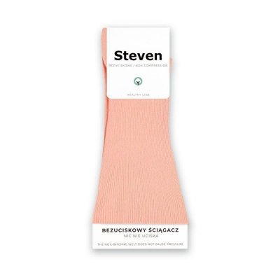 Steven 018 broskvové Netlakové ponožky