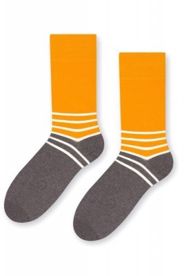 More 079 265 Two colorus žluté/šedé Pánské ponožky