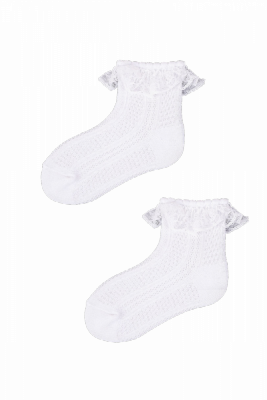 YO! SKL-0009G ažurové 0-9 měsicí Dětské ponožky
