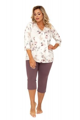 Donna Belinda 3/4 plus size Dámské pyžamo